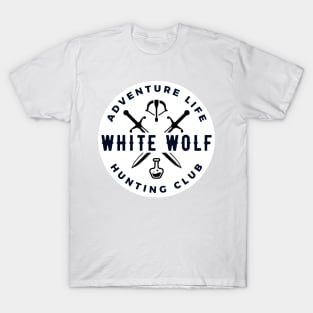 White Wolf - Hunting Club - Adventure Life - White - Fantasy - Funny T-Shirt